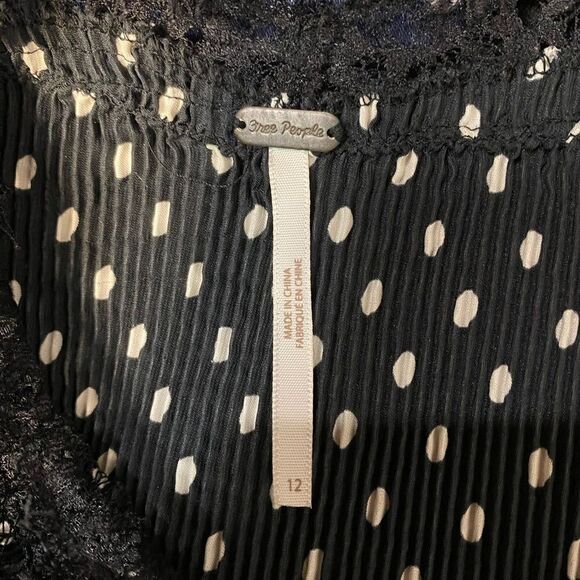 #154 FREE PEOPLE Dot Print Crinkle Slip Dress - Picture 7 of 9